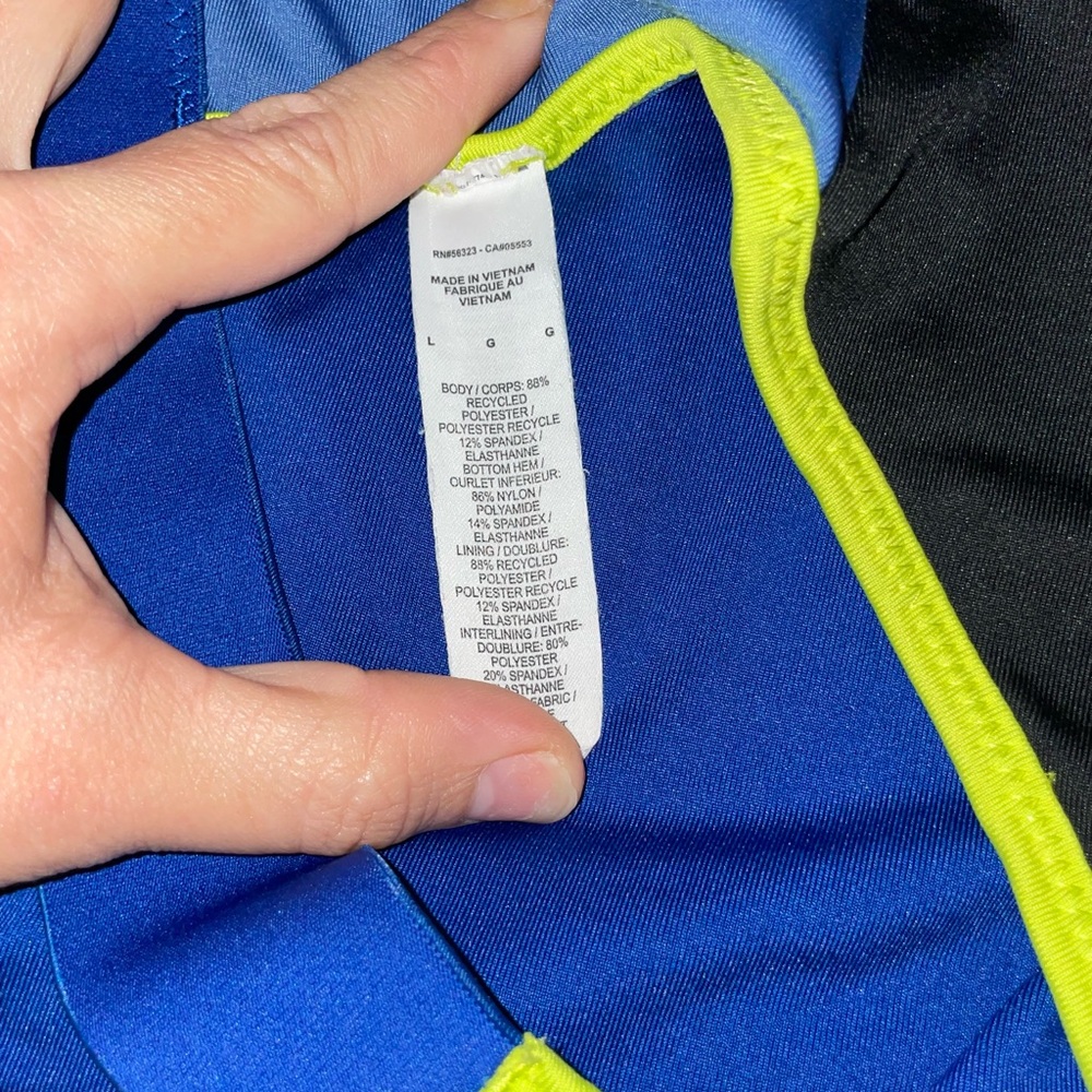 Two sports bras.